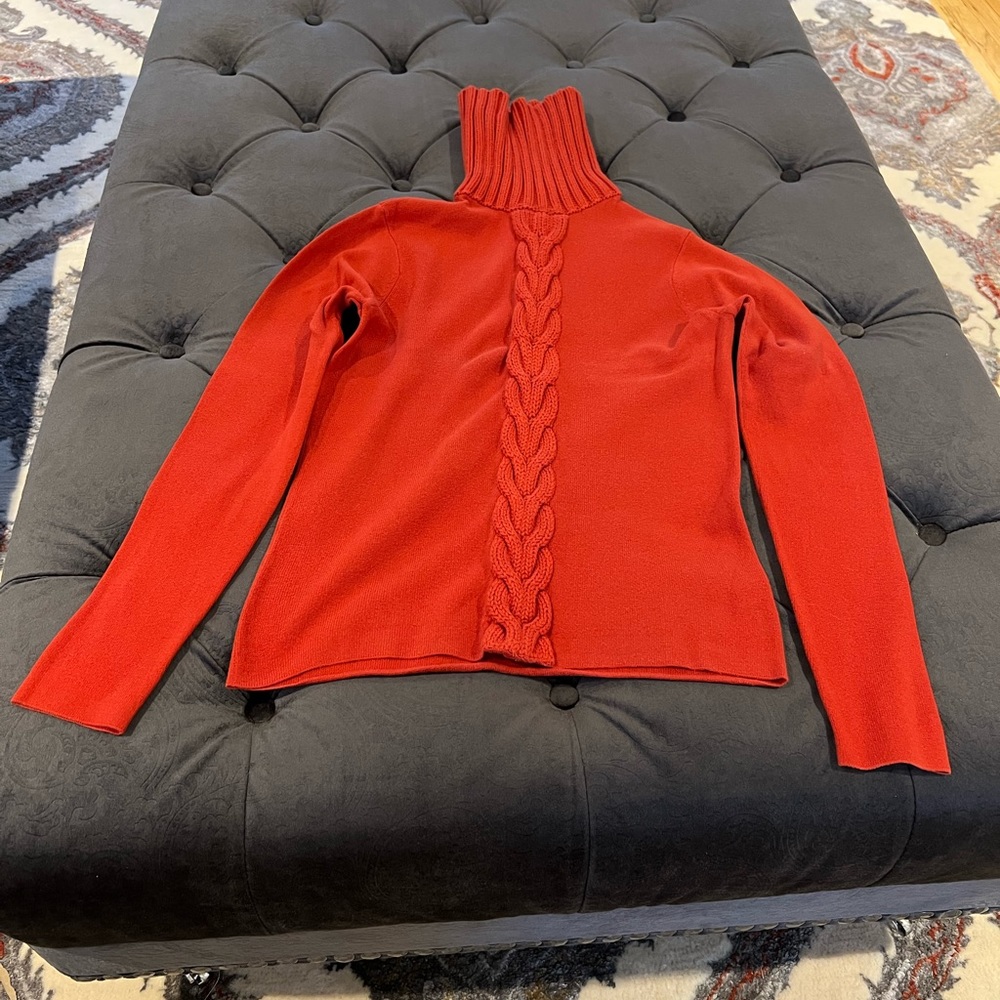 Michael Kors orange turtleneck